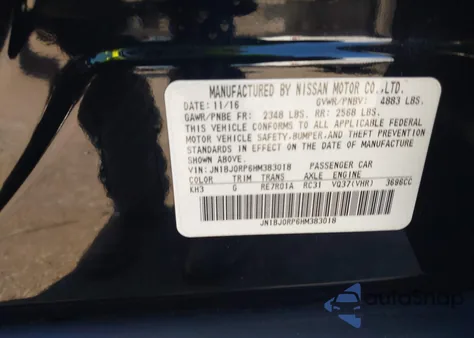 2017 Infiniti Qx50 z USA, uszkodzony, nr VIN JN1BJ0RP6HM383018